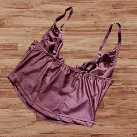 Urban Outfitters / Out From Under Plum Corset Top - Picture 3 of 4